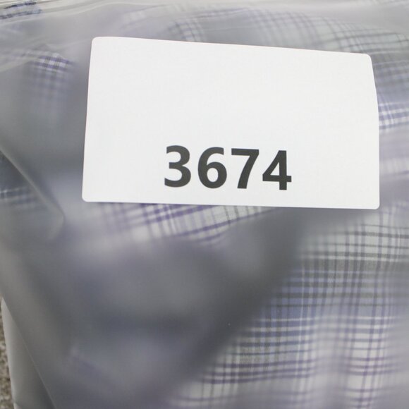 Wrangler Western Shirt Adult 3XL XXXL Purple/Black Plaid Pearl Snap Long Sleeve - Picture 12 of 12